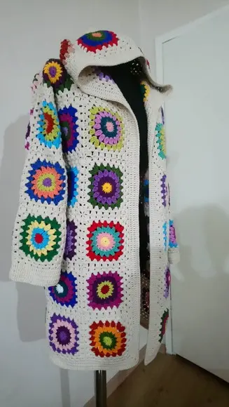 Cardigan De Crochê