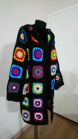 Cardigan De Crochê