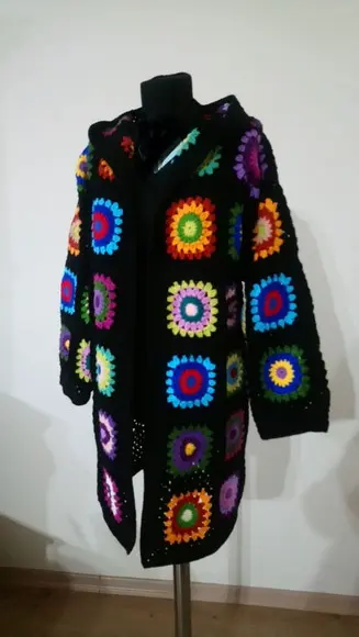 Cardigan De Crochê