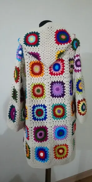 Cardigan De Crochê