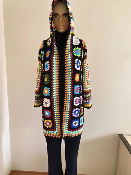 Cardigan De Crochê