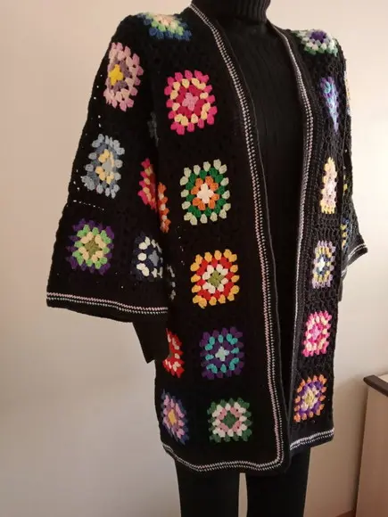 Cardigan De Crochê