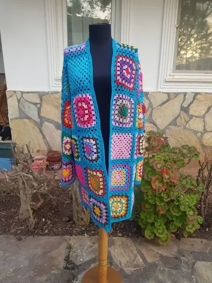 Cardigan De Crochê