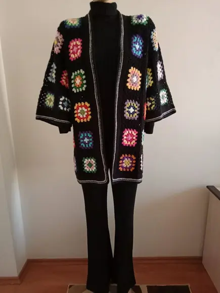 Cardigan De Crochê