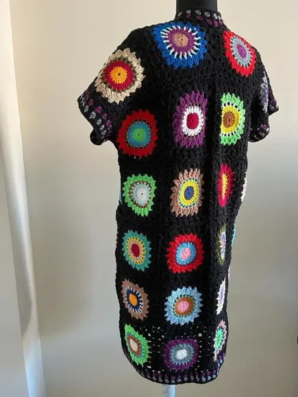 Cardigan De Crochê