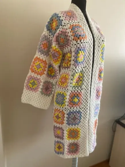 Cardigan De Crochê