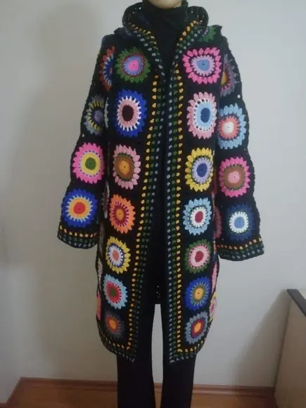Cardigan De Crochê