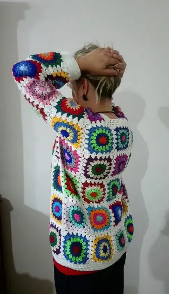 Cardigan De Crochê