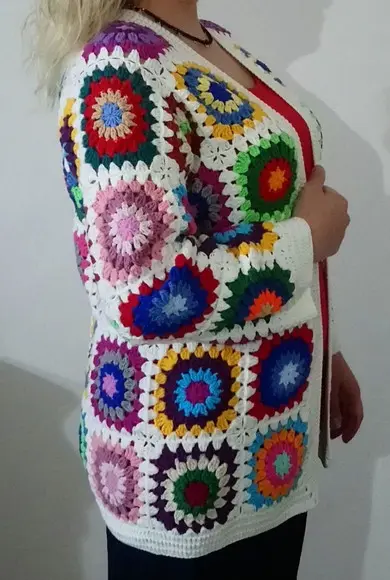 Cardigan De Crochê