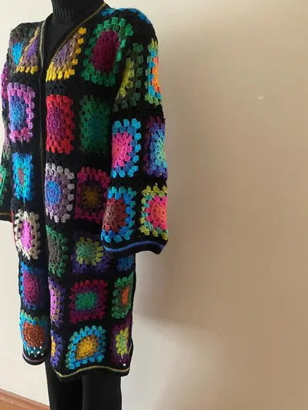 Cardigan De Crochê