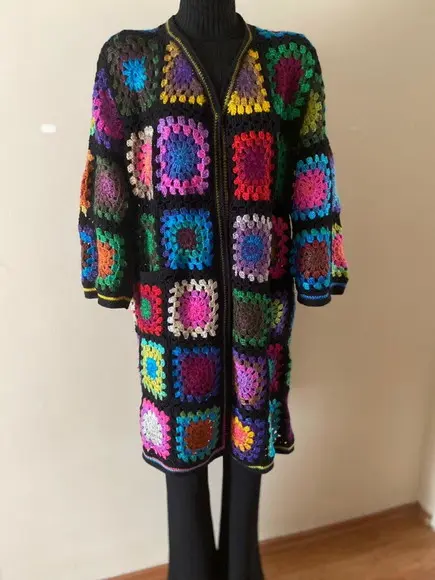 Cardigan De Crochê