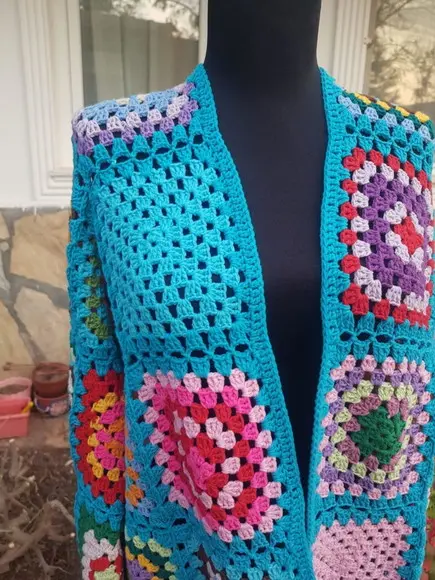 Cardigan De Crochê