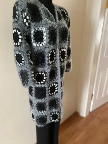 Cardigan De Crochê
