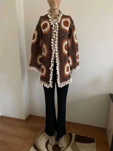 Cardigan De Crochê