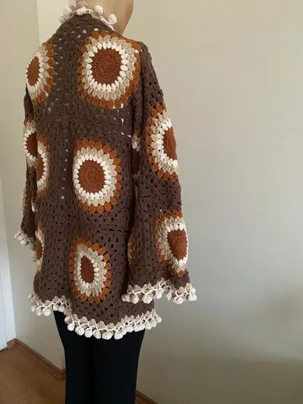 Cardigan De Crochê
