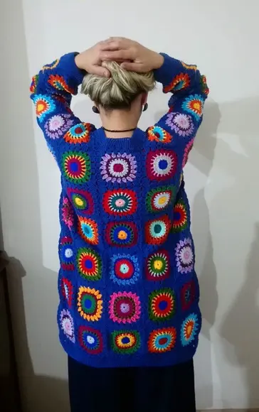 Cardigan De Crochê