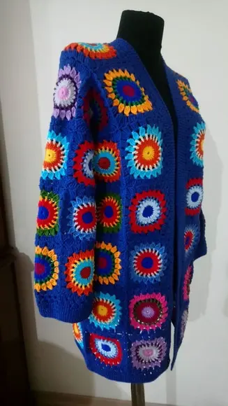 Cardigan De Crochê