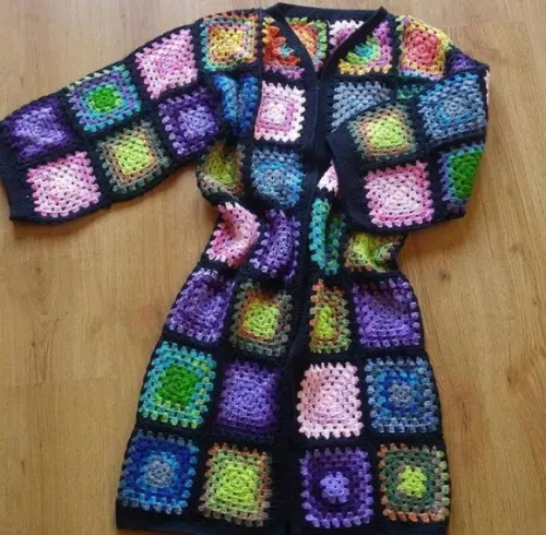 Cardigan De Crochê