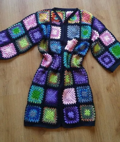 Cardigan De Crochê