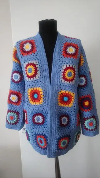 Cardigan De Crochê