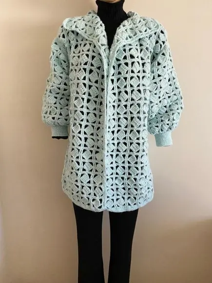 Cardigan De Crochê