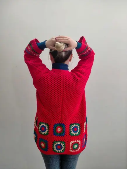 Cardigan De Crochê