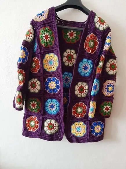 Cardigan De Crochê