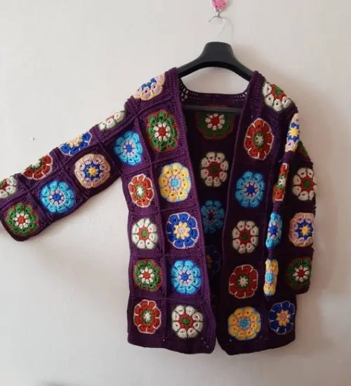 Cardigan De Crochê