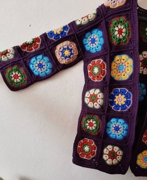 Cardigan De Crochê