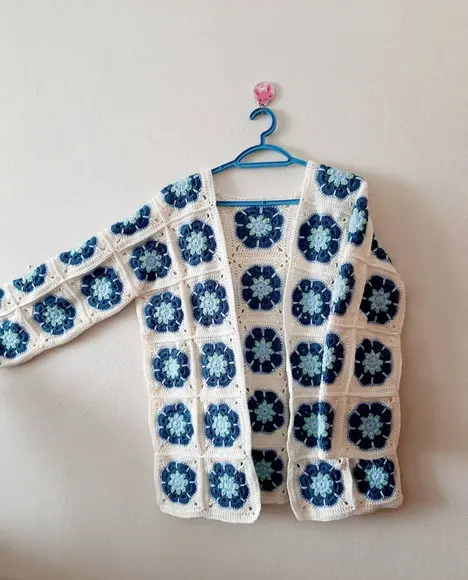 Cardigan De Crochê