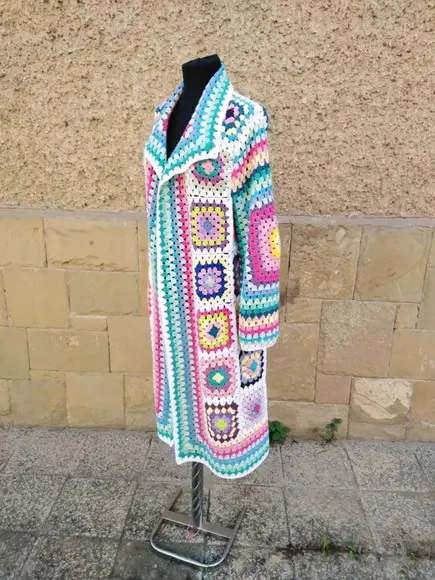 Cardigan De Crochê