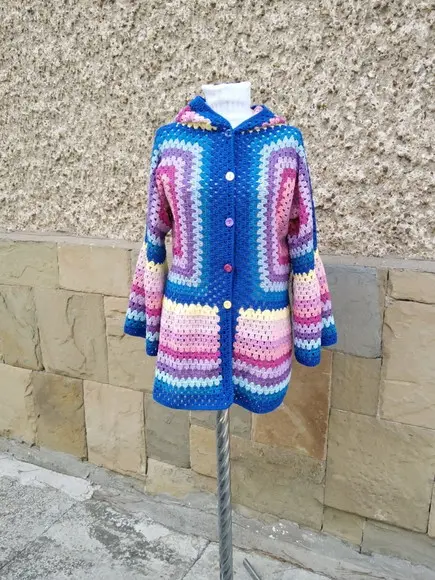 Cardigan De Crochê