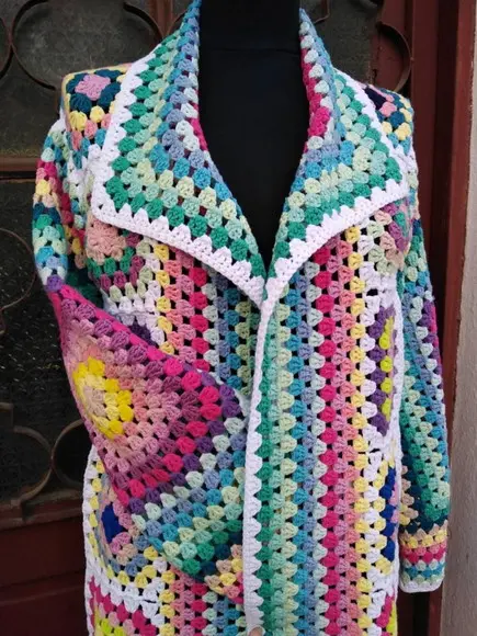Cardigan De Crochê