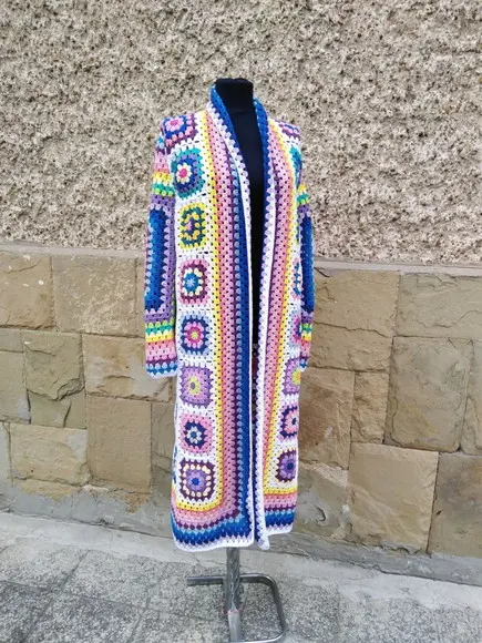 Cardigan De Crochê