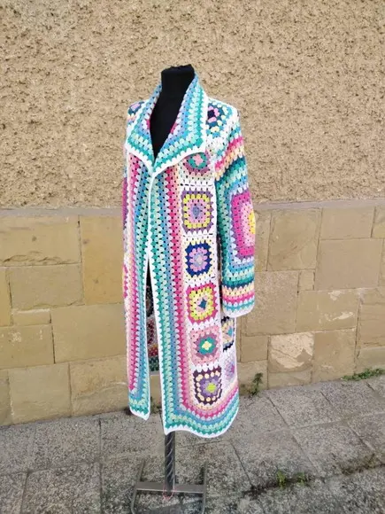 Cardigan De Crochê