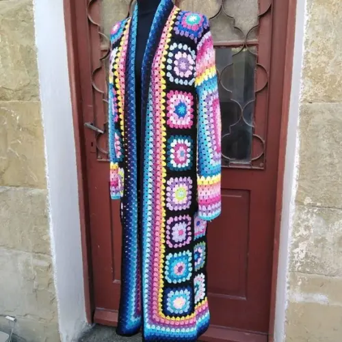 Cardigan De Crochê