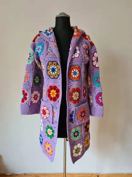 Cardigan De Crochê