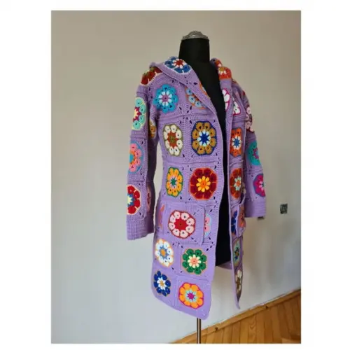 Cardigan De Crochê