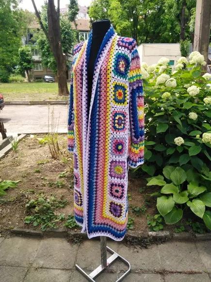 Cardigan De Crochê