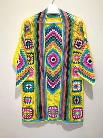 Cardigan De Crochê