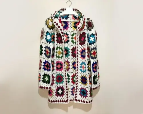 Cardigan De Crochê