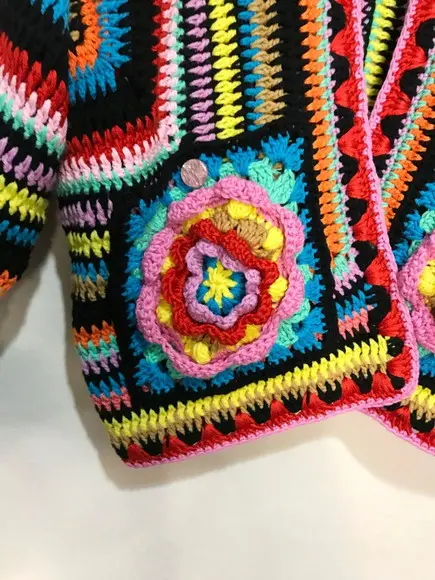 Cardigan De Crochê