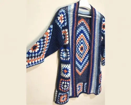 Cardigan De Crochê