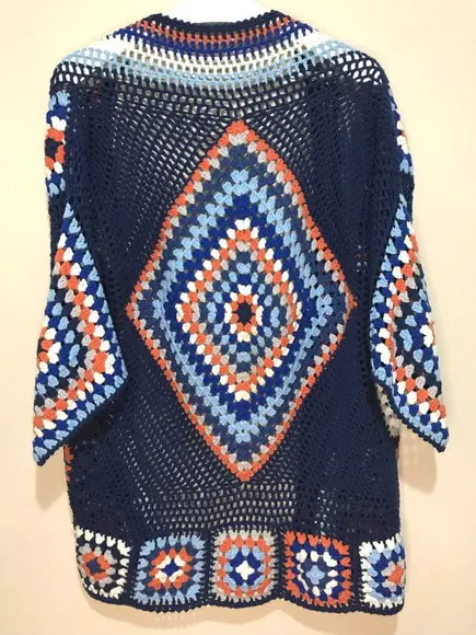 Cardigan De Crochê