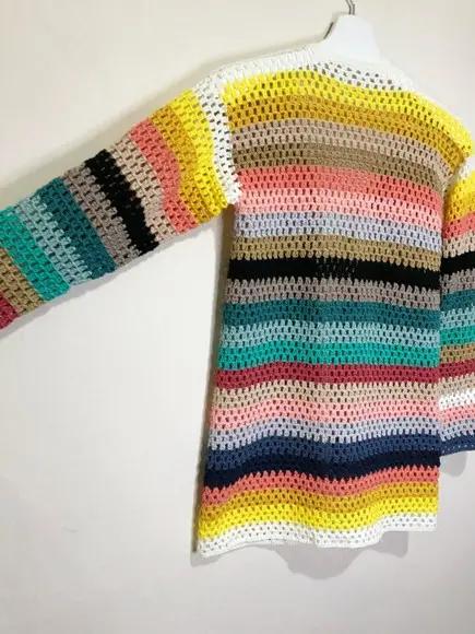 Cardigan De Crochê