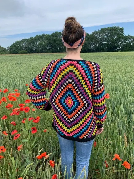 Cardigan De Crochê