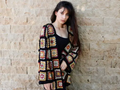 Cardigan De Crochê