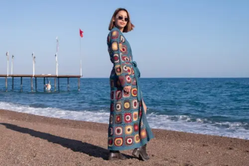 Cardigan De Crochê