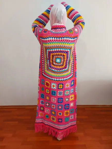 Cardigan De Crochê