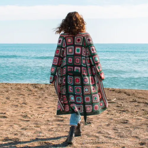 Cardigan De Crochê